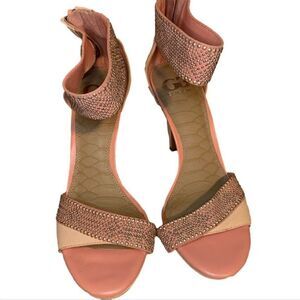 GIANNI BINI 8.5 Pink‎ Rhinestone Heels